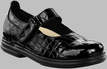 Annapolis Black Croco Patent Leather