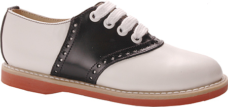 Youth Classic Saddle Oxford in Black and White