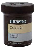 Apply this on the exposed Birkenstock Cork