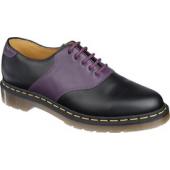 Dr. Martens Rafi Saddle Shoe - Black/Purple Saddle Shoes for Women
