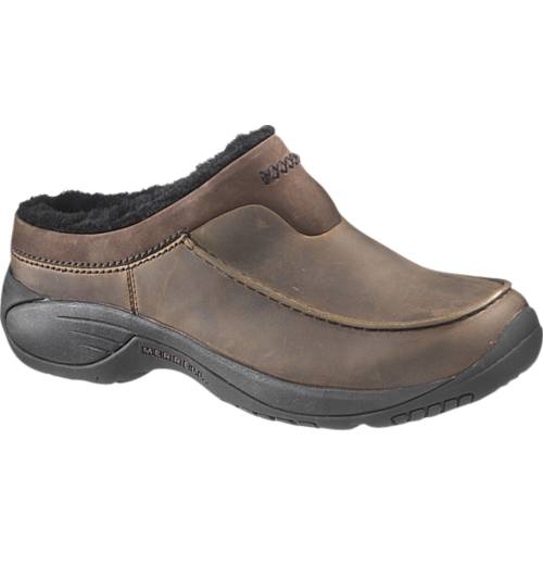 Merrell Encore Storm Walnut Leather Clogs - iWantaPair.com - Color: Brown