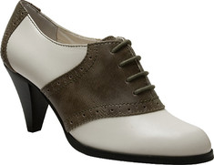 Bass Glenbrook Cloud Atanado Cream Scholar Leather Saddle Shoes Women ...